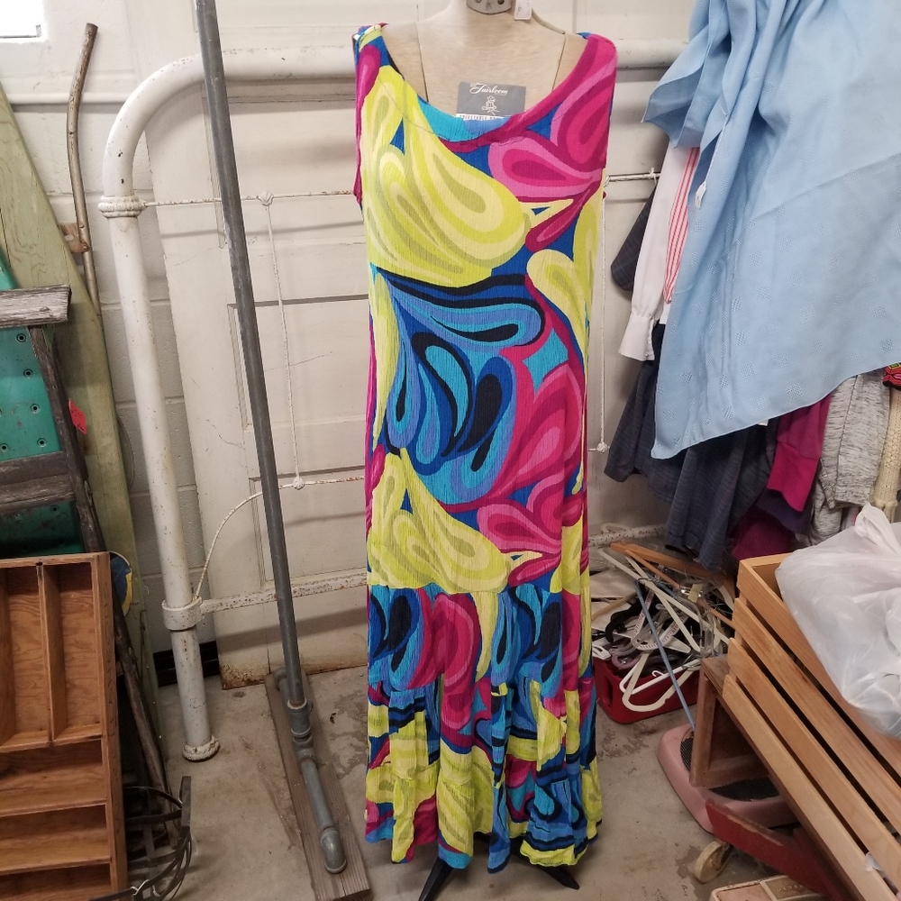 Westbound Large Sleeveless Summer Maxi Dress